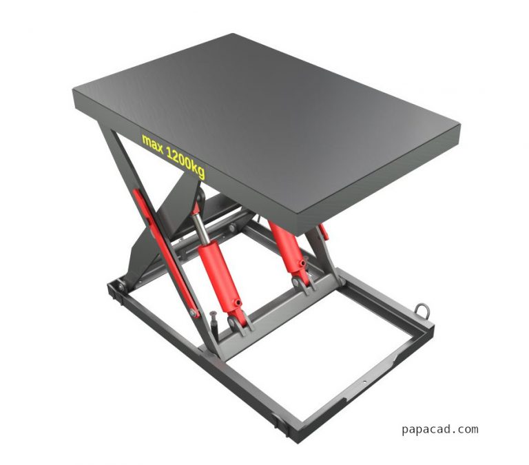 Diy scissor lift table Download 3D and 2D plans of hydraulic scissor lift