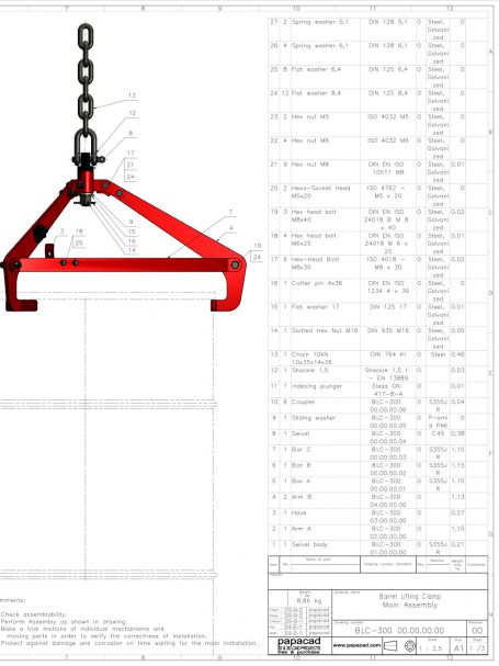 CAD projects download - lifting clamp