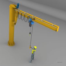 Jib crane CAD project for download