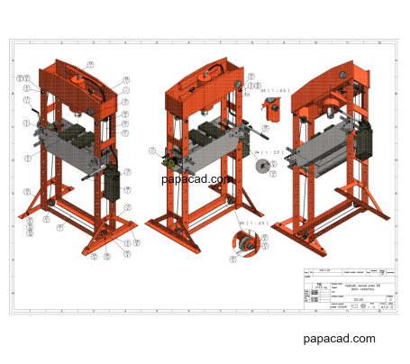 50t Manual Hydraulic Press documentation for production papacad.com