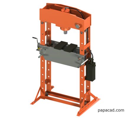 hydraulic press CAD design papacad.com