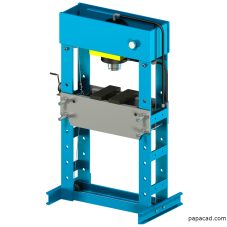 2D design Workshop Hydraulic Press 100 tons from papacad.com